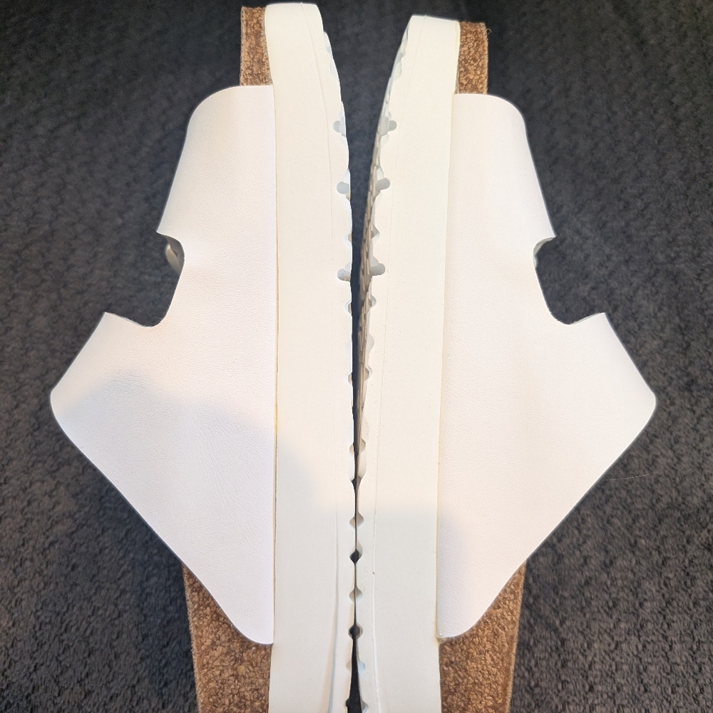 Birkenstock Papillio Arizona Platform Sandals Women's White Slide - Picture 10 of 13